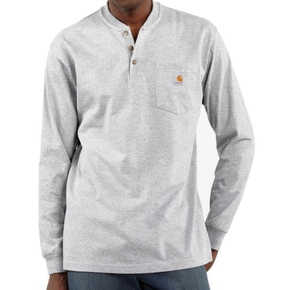 Carhartt Other - Carhartt Mens Henley Long Sleeve Work Shirt Size XL